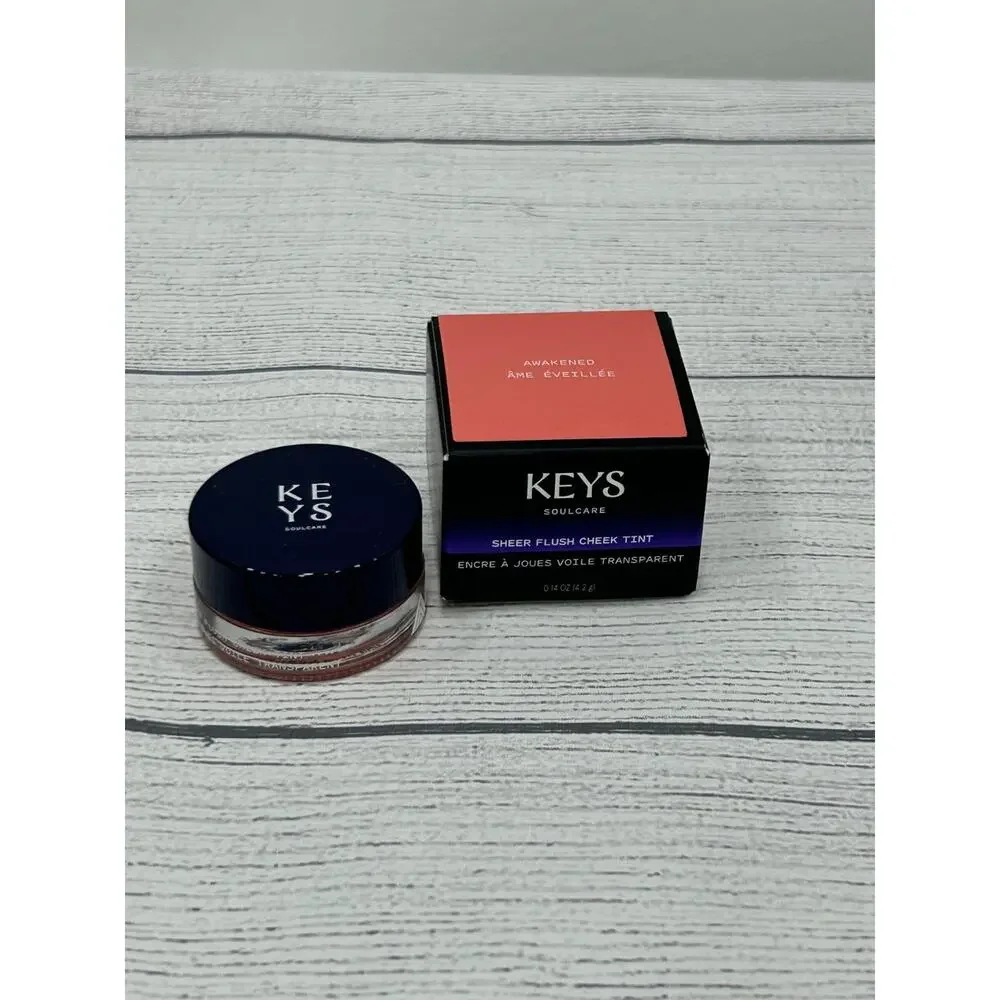 Keys Soulcare Awakened Peachy Pink Sheer Flush‎ Cheek Tint 0.14 oz New
